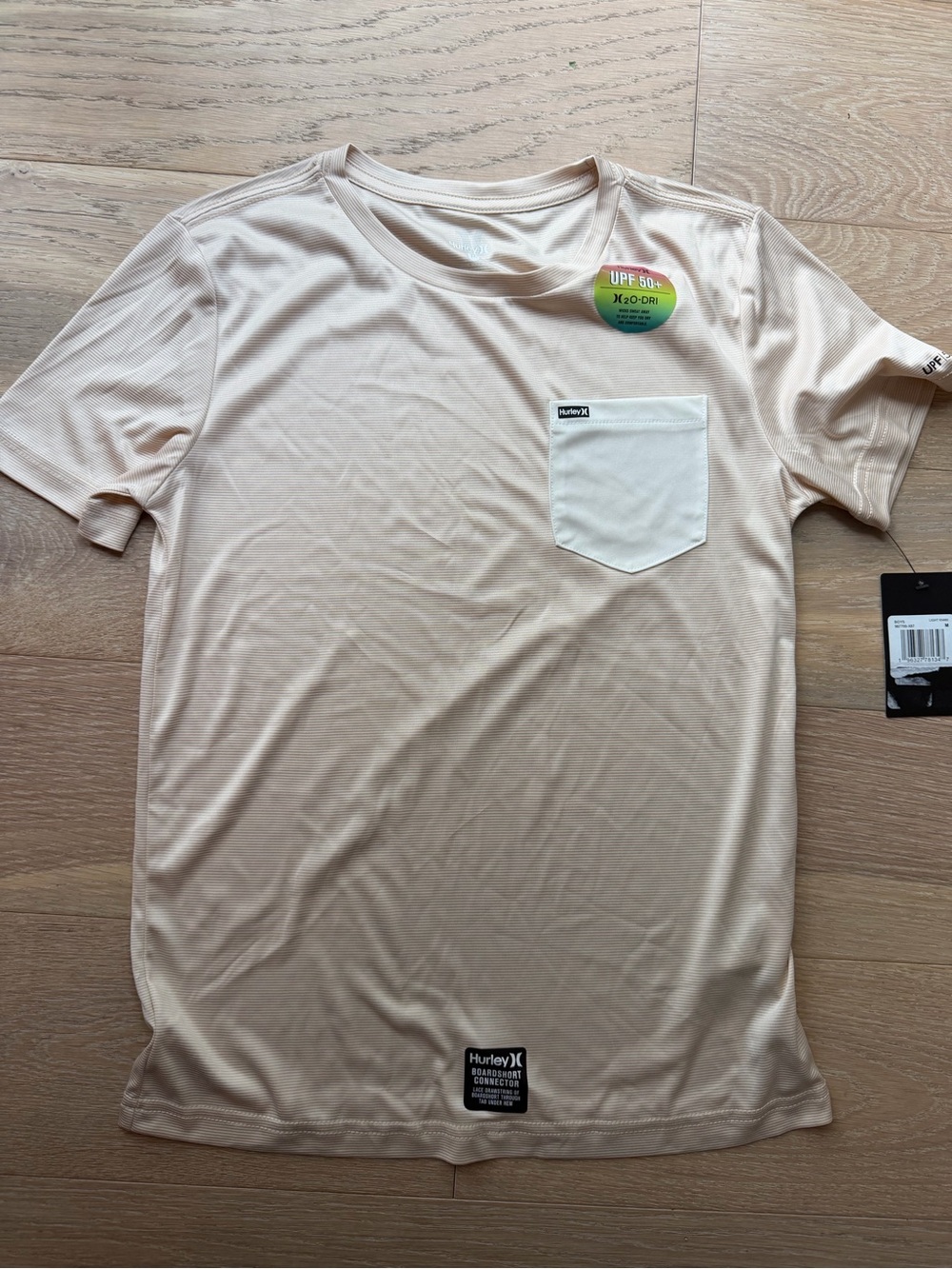 Hurley Boys Medium H2O-Dri UPF 50+ Pocket Performance Shirt NWT